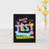 Carte Le test de stress de jour Enseignants (Fleur jaune)