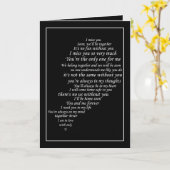 Carte Le texte me manque aussi dans la moitié du coeur (Fleur jaune)