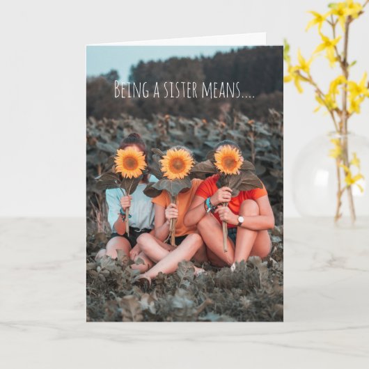 Carte Le That Can't be Broken sister (Fleur jaune)