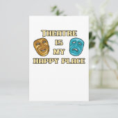 Carte Le Théâtre Est Mon Heureux Lieu Acteur Actrice Act (Debout devant)