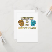 Carte Le Théâtre Est Mon Heureux Lieu Acteur Actrice Act (Devant/Arrière en situation)