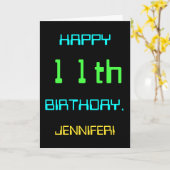 Carte Le thème de l'informatique numérique amusante 11e  (Fleur jaune)