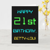 Carte Le thème de l'informatique numérique amusante 21èm (Fleur jaune)