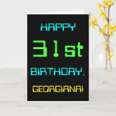 Carte Le thème de l'informatique numérique amusante 31èm (Fleur jaune)