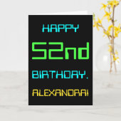 Carte Le thème de l'informatique numérique amusante 52e  (Fleur jaune)