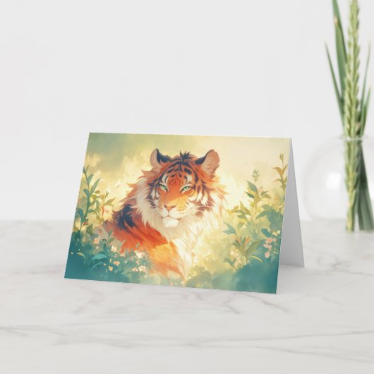 Carte Le tigre qui regarde (Devant)