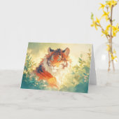 Carte Le Tigre Vigilant (Fleur jaune)