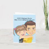 Carte Le tour de Piggyback de papa (Dos)