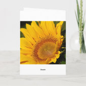 Carte Le tournesol va bien bientôt (Dos)