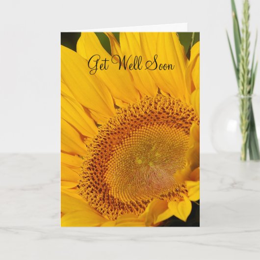 Carte Le tournesol va bien bientôt (Devant)