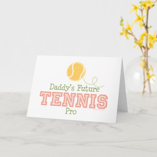 Carte Le Tournoi de tennis de Daddy (Fleur jaune)
