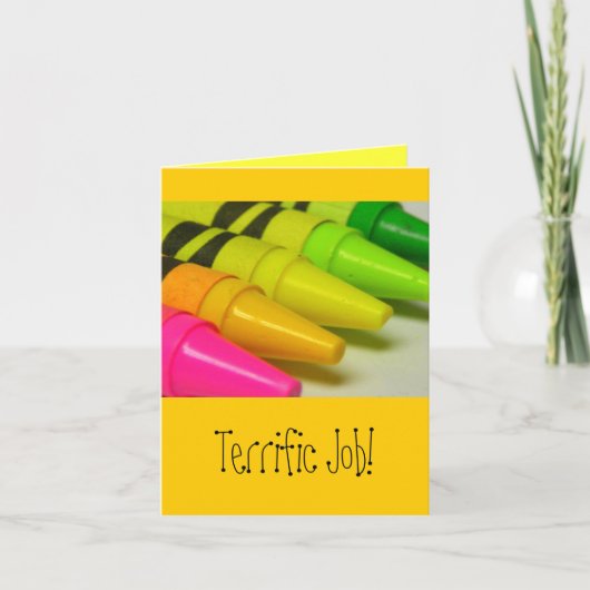 Carte Le travail terrible ! (Devant)