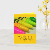 Carte Le travail terrible ! (Fleur jaune)