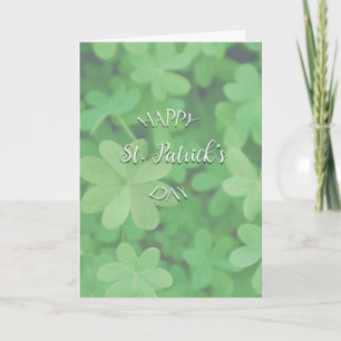 Carte Le trèfle vert Bonne Saint Patrick Joyeuse