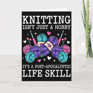 Carte Le tricot n'est pas un hobby c'est une compétence