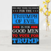 Carte Le triomphe du mal anti Trump (Fleur jaune)