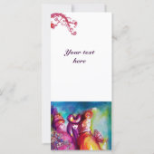 Carte LE TROISIÈME MASQUE Costume Designer, Artiste de t (Dos)