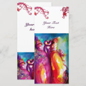 Carte LE TROISIÈME MASQUE Costume Designer, Artiste de t (Devant / Derrière)