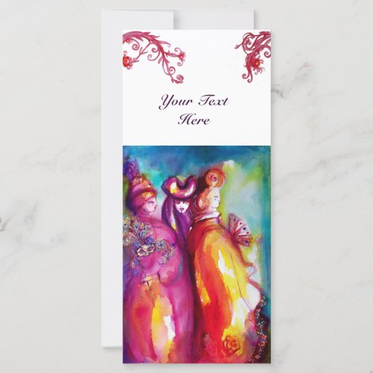 Carte LE TROISIÈME MASQUE Costume Designer, Artiste de t (Devant)