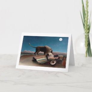 Carte Le Tsigane endormi, Henri Rousseau