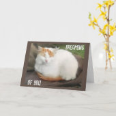 CARTE LE TURC DE VAN VOUS SOUHAITE UN "JOURNÉE DE REMISE (Fleur jaune)