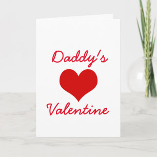 Carte le valentine du papa de jour de valentines