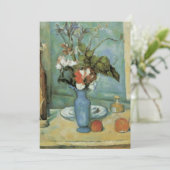 Carte Le Vase Bleu (Fleurs et Fruits) par Paul Cezanne (Debout devant)