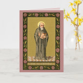 Carte Le vénérable Bède prêchant (P 008) (Fleur jaune)