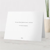 Carte Le verre de vin par Johannes Vermeer (Dos)