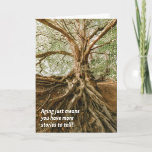Carte Le vieillissement signifie des histoires à raconte