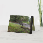 Carte Le vieux banc de parc (Devant)