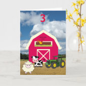 Carte Le vieux MacDonald avait une ferme heureux anniver (Fleur jaune)