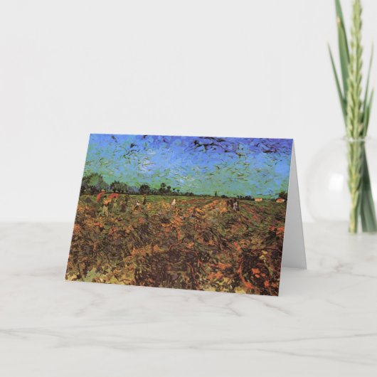 Carte Le vignoble vert par Vincent van Gogh (Devant)