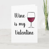 Carte Le vin est l'Humour de la Saint Valentin Funny (Devant)