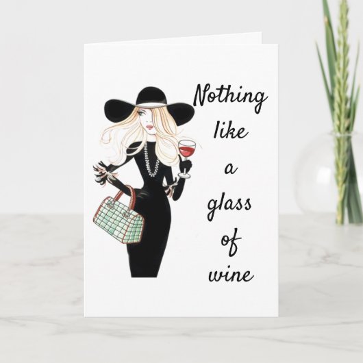 CARTE LE VIN NE VOUS INQUIÈTE PAS DE VOTRE ÂGE (Devant)