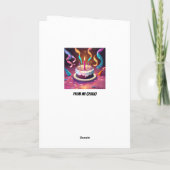 Carte Le Vin S'Améliore Avec L'Âge Afro Frère Anniversai (Dos)