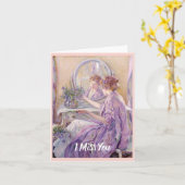 Carte Le Violet Kimono, Nostalgique (Fleur jaune)