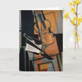 Carte Le violon, 1916 (Fleur jaune)