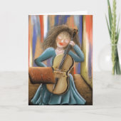 Carte Le violoncelliste (Devant)