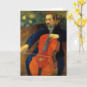 Carte Le violoncelliste Schneklud | Paul Gauguin (Fleur jaune)
