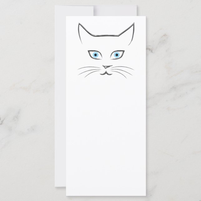 Carte Le visage de Chat (Devant)