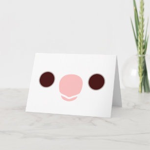 Carte Le visage d'un cocktail albino