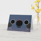 Carte Le visage d'un perroquet Dusky (Fleur jaune)