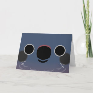 Carte Le visage d'un perroquet Dusky