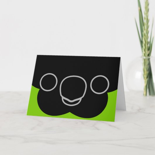 Carte Le visage d'une perruque de Nanday (Devant)