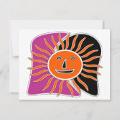 Carte Le visage souriant du soleil (Devant)