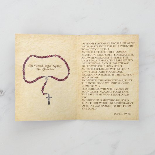 CARTE LE VISITATION. (Intérieur)