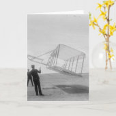 Carte Le vol de test de frères de Wright (Fleur jaune)