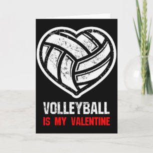 Carte Le Volleyball Est Mon Cadeau De La Saint-Valentin