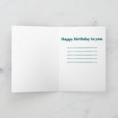 Carte Le voyage continue,anniversaire (Intérieur)